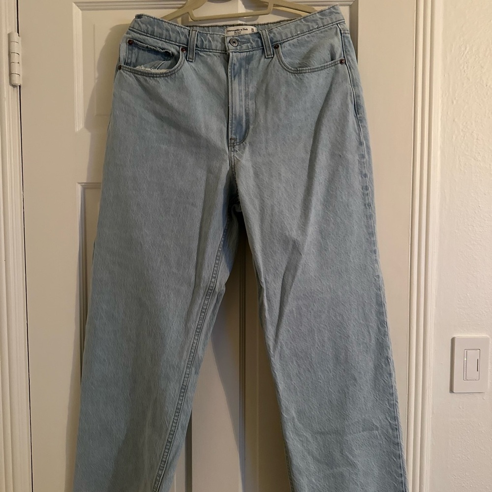 Abercrombie & Fitch Blue Straight Leg Jeans